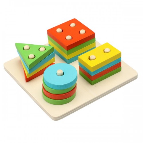 NEW - Educational Toy Board Shape Blocks Kits